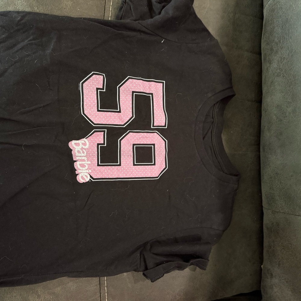 Barbie Black and Pink Short Sleeve Tee